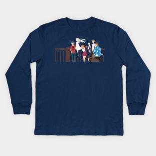 Anohana Group Minimalist Kids Long Sleeve T-Shirt